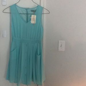 turquoise sleeveless sundress
